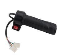 Vilgftyiet 3-Speed Electric Bicycle Throttle Grip for Ebike - ABS Right-Hand Twist Throttle with 48V/60V/72V Compatibility, 30cm Length, 6-Wire