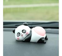 Vilgftyiet 3D Car Dashboard Ornament - Pig, Panda & Rabbit Creative Interior Decoration for Automobiles, Resin Stress Relief Toy with Double-Sided Tape, 4.5 x 4 x 9 cm, Assorted Colors