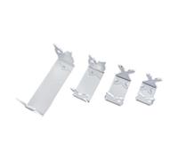 Vilgftyiet 4-Pack Acrylic Fishing Lure Display Holder with Grooved Easel Design for Anglers - Clear Transparent Bait Stand, Sizes 3.6-11 cm