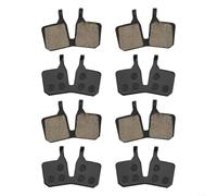 Vilgftyiet 4 Pairs Bike Disc Brake Pads Set Semi-Metallic Resin Construction For Magura MT5e MT7 Cycling Components Wear Resistant 44x30mm Black