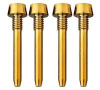 Vilgftyiet 4 pcs Alloy for Bike Brake Pad Retaining Pin M4x26mm for MT2 MT4 MT5 MT6 MT8, Compatible with Magura Disc Brake Caliper, Black/Rainbow/Gold