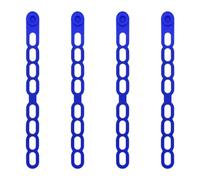 Vilgftyiet 4 Pcs Silicone Latch Strap Ties for Slow Cooker Lid and Lunch Box, Self-Locking Adjustable Bundling Organizer for Kitchen Tools Blue