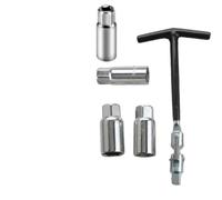 Vilgftyiet 45# Steel Spark Socket Wrench Set, T-Handle Design with 14mm/16mm/18mm/21mm Sockets, Rust-Proof and Foldable for Easy Automotive Maintenance and On-the-Go Repairs