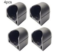Vilgftyiet 4pcs Step Machine Rowing Machine Foot Accessories for Fitness Equipment, Anti-Slip Plastic Tube Plugs Compatible with 38mm Diameter, Black/White