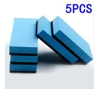 Vilgftyiet 5-Pack Car Ceramic Coating Applicator Sponges for Nano Wax & Glass Polishing - EVA Sponge, Blue and Black Rectangular Pads, 7.5 x 5 x 1.5 cm, Automotive Detailing Tool