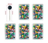 Vilgftyiet 500pcs Carp Fishing Rig Spare Pins with 4mm 6mm Round Head Line Winder Pin for Line Reel, Plastic + Metal, 5-Pack in Portable Box