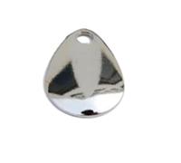 Vilgftyiet 50pcs Smooth Sequins Fishing Attractor Spinner Metal Spoon VIB Lure Blades for Tackle Craft, Gold Silver 15-17mm 0.4-0.6g