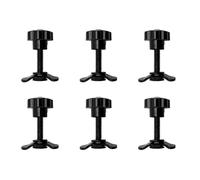 Vilgftyiet 6-Piece M8 Boat Rail Star Handle Screw Set for Aluminum Lashing Rails - 20mm/30mm/40mm/45mm Lengths, Tool-Free Tightening, Compatible with Kayak, RV, Truck & Aircraft Cargo Systems M8×60mm