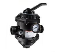 Vilgftyiet 6-Way 1.5-Inch Clamp Style Top Mount Multi-Port Valve Replacement for Pentair 262506 for Pac-Fab Sand Filters, for Cristal for Flo II for Sand-Dollar for Meteor for Tagelus Pool Spa Parts