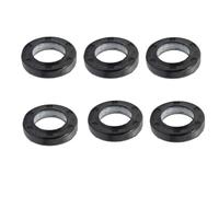 Vilgftyiet 6PCS Motor Water Seal and Oil Seal for Ebike, Electric for Bicycle Folding Wheel Hub Bearing Accessories, 15x25x5/6mm 17x25x7/9mm, ABS Material, Black