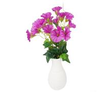 Vilgftyiet 7 Branches Of Fake Morning Glory Simulation Petunia Wedding Home Decor Artificial Flowers,Variou Colors(Purple)