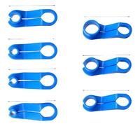 Vilgftyiet 7 Piece Fuel Line Disconnect Tool Set for Automotive AC Service, Oil Pipe Removal, Compatible with 6mm to 22mm & 1/4" to 7/8" Fittings, Black and Blue