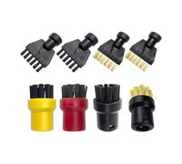Vilgftyiet 8-Piece Steam Cleaner Accessory Set for Kärcher SC1, SC2, SC3, SC4 & SC5 - Nylon and Copper Wire Brushes for Sinks, Tiles, Faucets and Toilets