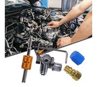 Vilgftyiet A/C Retrofit Valve Kit for R12 to R134A Conversion with BPV-31 Piercing Tap Valve, Brass & Zinc Alloy, for Automotive & Home HVAC Systems