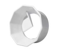 Vilgftyiet ABS Coffee Distributor and Dosing Funnel for 65mm for MOKA Pot, Compatible with Single and Double Valve 2-3 Cup Models, White