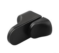 Vilgftyiet Adjustable Glass Shelf Bracket Zinc Alloy Wall Mount Support for 3-22mm Thick Glass, Polished Chrome Finish for Home Bathroom Kitchen Storage Display Shelving Unit Hardware(black)