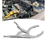 Vilgftyiet Adjustable Locking Oil Filter Pliers - Vise-Grip Style Wrench for Universal Automotive Oil Filter Removal, Steel Construction, Heavy-Duty Hand Tool for Car, Van & Motorcycle Maintenance