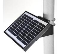 Vilgftyiet Adjustable Solar Panel Mounting Bracket for Wall or Pole Installation, 35° Angle for Optimal Sunlight Capture, Fits 60-90mm Poles & Panels up to 440mm Wide, Steel Construction, Black