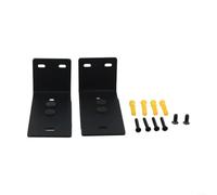 Vilgftyiet Adjustable Soundbar Mount L-Bracket for Wall or TV Stand - Fits for samsung for sony for lg for bose Speakers - Anti-Slip Base Holder Below Screen - Steel Construction 13x9cm