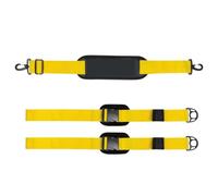 Vilgftyiet Adjustable Surfboard Shoulder Belt with Anti-Scratch Pads - Portable Carry Sling Strap for Paddle Boards up to 85 cm Wide, 5 cm Width, 390 g yellow