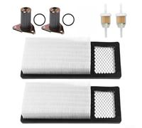 Vilgftyiet Air Filter 26591-G01 Oil Filter Kit Compatible with 1992-2006 4-Cycle 295cc 350cc Gas Vehicles Golf Cars Complete Replacement Package with Fuels Filters