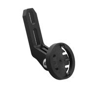 Vilgftyiet Aluminum Alloy Bicycle Light Bracket Mounting Adapter for GORPO Headlight Base - CNC Machined, Anodized, Black & Silver, 14g, 1 Set