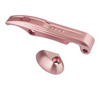 Vilgftyiet Aluminum Alloy Folding Bike Handle Safety Lock for Dahon Folding Bikes - CNC Machined, Compact 115 x 39 x 6 mm, Rose Red pink