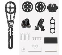 Vilgftyiet Aluminum Alloy for Bike Computer Mount Bracket for Garmin, for Bryton & Cateye Cycle Computers - Adjustable, Lightweight, Secure Fit for Rough Terrain, 145mm Length, Black