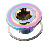 Vilgftyiet Aluminum Alloy for Bike Crankarm Bolt Self-Extracting 24/30mm for ROTOR Aldhu Crankset, Compatible with 30MM Axle - Black