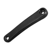 Vilgftyiet Aluminum Alloy Left Crank Arm for Bicycle, 170mm Length with Square/Rhombic Hole, Compatible with 14mm Axle Pedal, Black/Silver