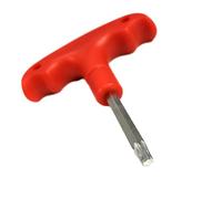 Vilgftyiet Aluminum Alloy & Stainless Steel Golf Wrench T20 T-Handle Torx Screwdriver Tool with Non-Slip Grip and Security Torque Star Key t20 red