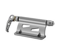 Vilgftyiet Aluminum Bicycle Front Fork Mount Bracket - Compact Parking Rack for Mountain & Road Bikes, Quick-Release CNC Alloy Support with Screw-Fix Slots, 16.1 x 5.5 x 3.4 cm Titanium