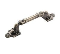 Vilgftyiet Antique Red or Green Bronze Aluminum Alloy Push-Pull Door Handle for Wardrobes, Cabinets & Drawers - 150/196/246mm Length, 96/128/160mm Hole Spacing, Rust-Resistant Finish