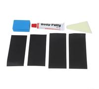 Vilgftyiet Automotive Paint Repair Kit: 15g Scratch Filler Putty, Stainless Steel Scraper, and 4 Sheets Wet Sandpaper for DIY Car Body Smooth Repair