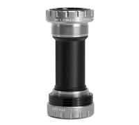 Vilgftyiet BB Bottom Bracket for Road and Mountain Bikes, 1.37" x 24T Threaded, 68-73mm Shell Width, Aluminum Alloy with Nylon Cups Gray