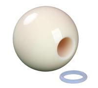 Vilgftyiet Billiard Trainer Ball for Pool Cue Snooker Practice, Resin Aiming Tool with 16mm/17mm Inner Diameter Compatible with English & American Billiards, White