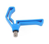 Vilgftyiet Black/Blue Fishing Rod Rest for Carp, Feeder & Sea Rods - 7.2x8.5cm Plastic + Metal Holder with Flat Mouth & 3/8 Inch M3 Thread