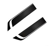 Vilgftyiet Black Racing Car Hood Stripe Decal Set - 2-Piece Vinyl Bonnet Sticker Trim for Fit, 85 x 24 cm, Washable & Car Wash Safe