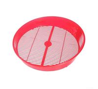 Vilgftyiet Blueberry Washer and Cleaner - Fruit and Vegetable Washing Strainer with Tilted Sieve Design, Kitchen Berry Cleaning Tool for Grapes, Tomatoes, Beans(red)