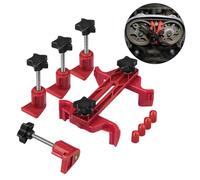 Vilgftyiet Cam Locking Tool for Automotive Timing Belt Replacement - Dual Cam Clamp Alignment Holder for SOHC/DOHC Engines, Carbon Steel Construction, Compact Design for Small Engine Bays