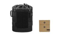 Vilgftyiet Camping Gas Canister Cover for Outdoor Use - 1000D Nylon Tear-Resistant Protective Sleeve, Flat & Long Sizes, Black Large size