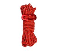 Vilgftyiet Camping Reflective Wind Rope 4mm with Aluminum Buckle Adjuster - 4M Tent Guy Line for Tents, Canopies & Shelters Red