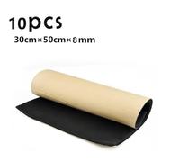 Vilgftyiet Car Sound Deadening and Thermal Insulation Foam Sheet - 50 x 30 cm, 8 mm Thick, Closed-Cell Black Foam for Engine Bay, Floor, or Door Liner (1 Sheet)