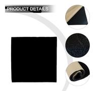 Vilgftyiet Car Sound Deadening Foam Insulation Sheet, 50 x 50 cm, 8 mm Thick Closed-Cell Black Foam for Engine Bay & Interior Noise Reduction and Thermal Insulation