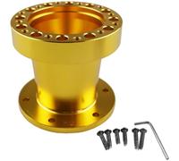 Vilgftyiet Car Steering Wheel Riser Adapter Extension Base, 76mm 101mm 51mm Height Options, Aluminum Alloy Construction, Black or Gold