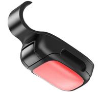 Vilgftyiet Car Sunglasses Holder for Sun Visor, Press-to-Open Design, Scratch-Resistant Lining, Compatible with Most Vehicles, Black + Red