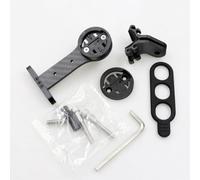 Vilgftyiet Carbon Fiber Bike Handlebar Mount for Garmin and Bryton Computers, Extension Bracket with Camera Hook, T800 + Aluminum Alloy, 70g, Black/Red black