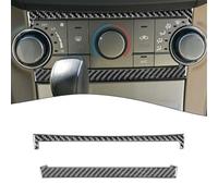 Vilgftyiet Carbon Fiber Climate Control Frame Cover Trim for Toyota Highlander (2008-2013) - Black Interior Moulding, 2-Piece Set, Easy Tape-On Installation, Premium Automotive Trim Upgrade