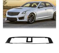 Vilgftyiet Carbon Fiber Interior Center Air Vent Outlet Cover Trim for Cadillac 2003-2007, Black, Epoxy-Coated, Easy-Tape Installation