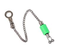 Vilgftyiet Carp Fishing Bobbins Indicators with Weight Sling, Bite Alarm Indicator for Carp Angling, Stainless Steel Hanger with Reinforced Wire Clips and Chains, 22cm Red/Yellow/Blue/Green